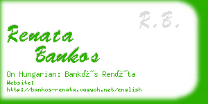 renata bankos business card